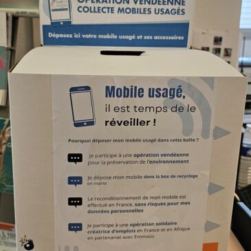L’AMPCV lance la collecte vendéenne de mobiles usagés