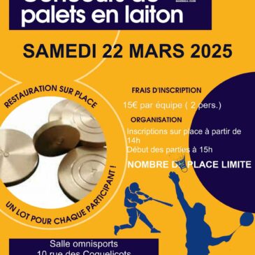 Concours de palets en laiton